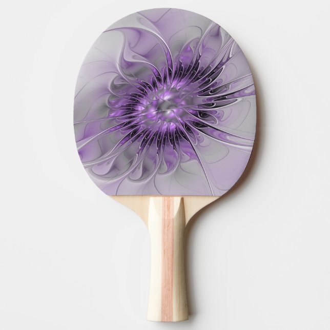 Lavender Flower Dream Modern Abstrakt Fractal Art Pingisracket (Framsidan)