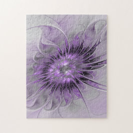 Lavender Flower Dream Modern Abstrakt Fractal Art Pussel