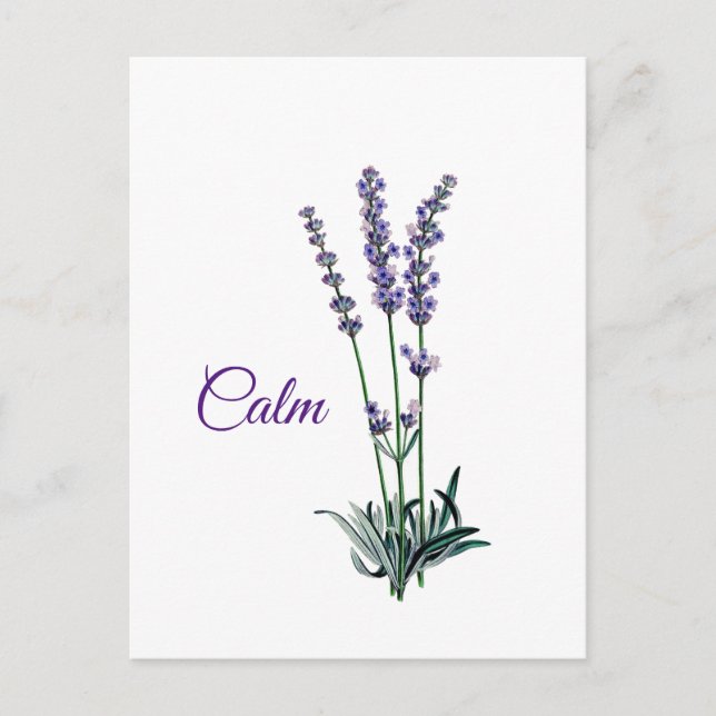 Lavender Flower Lugn inspiration Vykort (Framsida)
