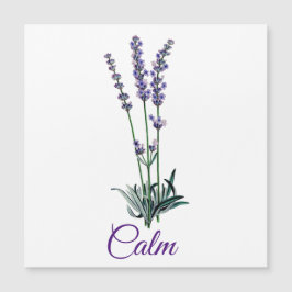 Lavender Flower-Lugn-inspirationskort för magnetko