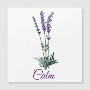 Lavender Flower-Lugn-inspirationskort för magnetko