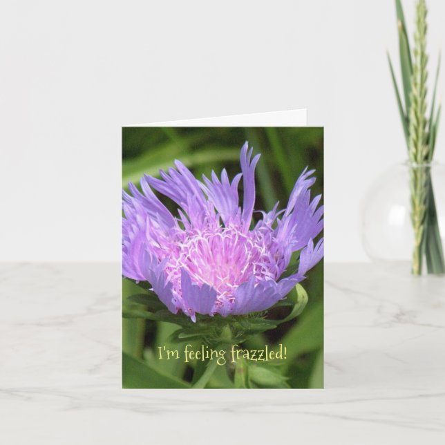 LAVENDER FLOWER MED FÄRGPETALS/JAG KÄNNER FRA KORT (Framsida)