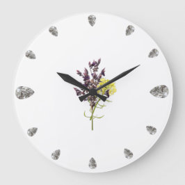 Lavender Flower Stor Klocka