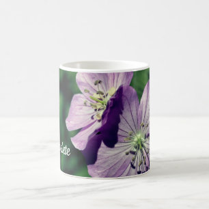 Lavender Flower Twins Personalized Kaffemugg