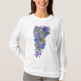 Lavender Flowers bröllopsbuketter T Shirt