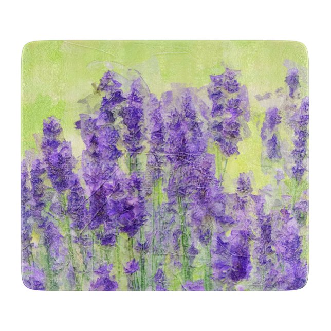 Lavender Flowers Lila Watercolor Blommigt (Framsidan)