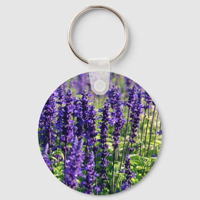 Lavender Flowers Nyckelring (Framsida)