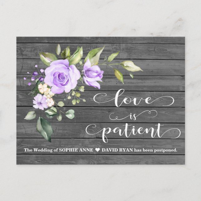 Lavender Flowers Old Barn Bröllop har skjutit upp Vykort (Framsida)