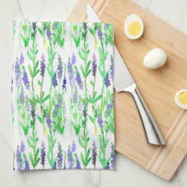 Lavender Flowers Örter Lila Medicinal Plants Kökshandduk