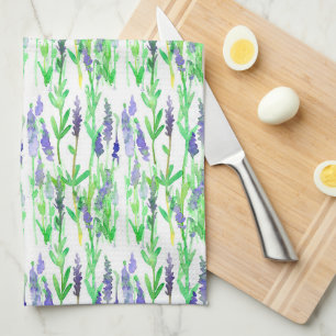 Lavender Flowers Örter Lila Medicinal Plants Kökshandduk