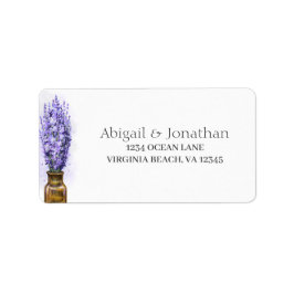 Lavender Flowers par Bröllop Blommigt Adress Adressetikett