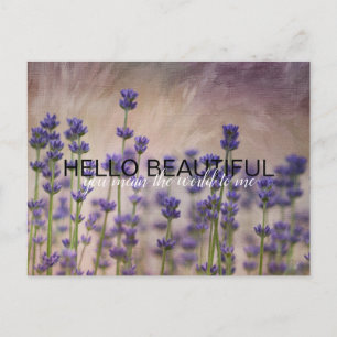 Lavender Flowers Personlig Vykort