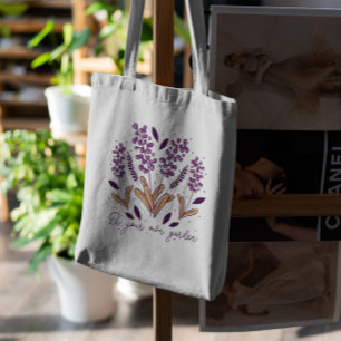 Lavender Flowers Quote Tygkasse