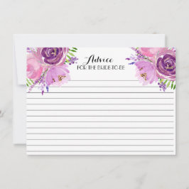 Lavender FLowers vackra Blommigt Advice-kort Rådkort