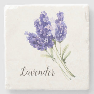 Lavender Flowers Watercolor Stenunderlägg