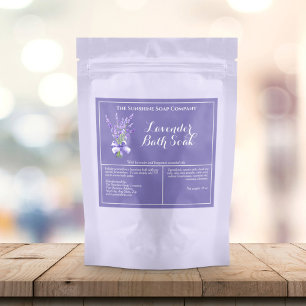 Lavender Flowers Watersecure Bath Soak Pouch-etike