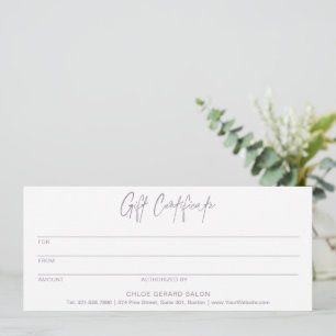 Lavender Fog Modern presentkort