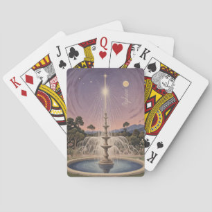 Lavender Fontän Lullaby Personlig Casinokort