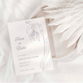 Lavender för konstblomning Spara datum Inbjudningar