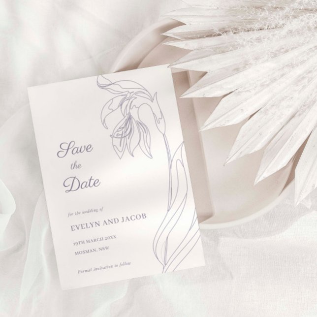 Lavender för konstblomning Spara datum Inbjudningar (Skapare uppladdad)