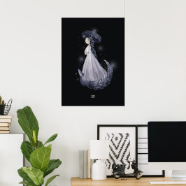 LAVENDER FOX av Alexandra Dikaia Poster