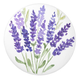 Lavender - Fransk Land Decor Ceramic Knob Knopp