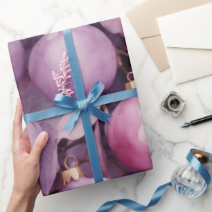 Lavender Frost: Fintvätt av vattentfärg, vindrutes Presentpapper