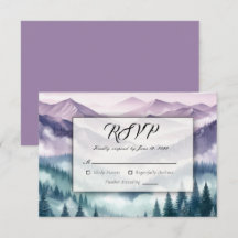 Lavender Frost i Alpine Mist Bröllop