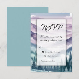 Lavender Frost i Alpine Mist Bröllop OSA Kort