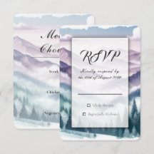 Lavender Frost in the Alpine Mist Wedding