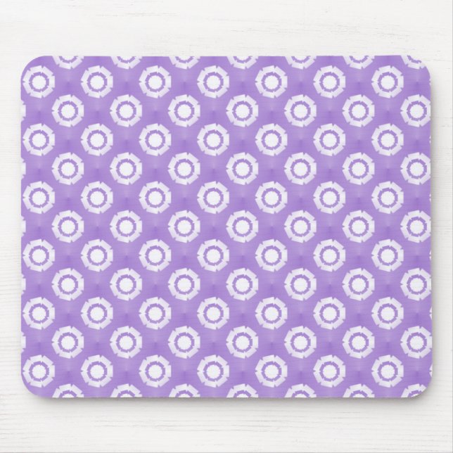 Lavender Funky Flower Mousepad Musmatta (Framsidan)