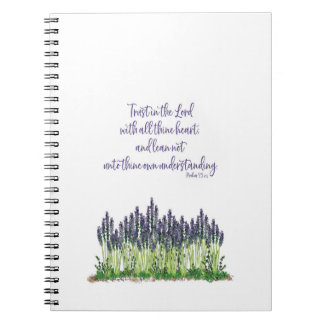 Lavender Garden Design Notebook. Anteckningsbok