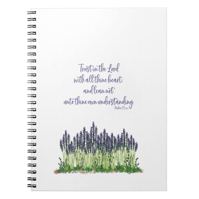 Lavender Garden Design Notebook. Anteckningsbok (Framsidan)