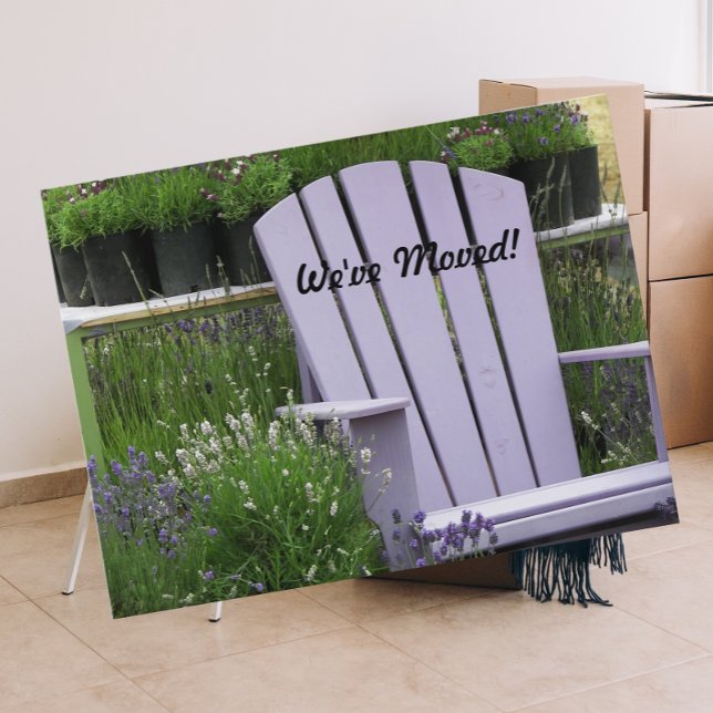 Lavender Garden-stolens Flytta Meddelande (In Situ)