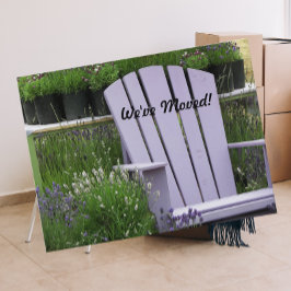 Lavender Garden-stolens Flytta Meddelande Vykort