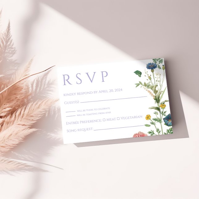 Lavender Garden WedWedding OSA kort (Skapare uppladdad)