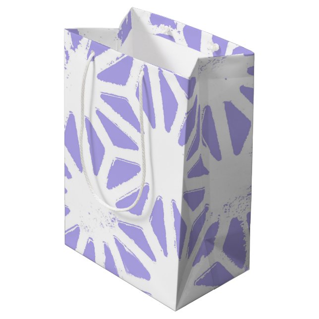 Lavender geometric mönster (Baksidan Vinklad)