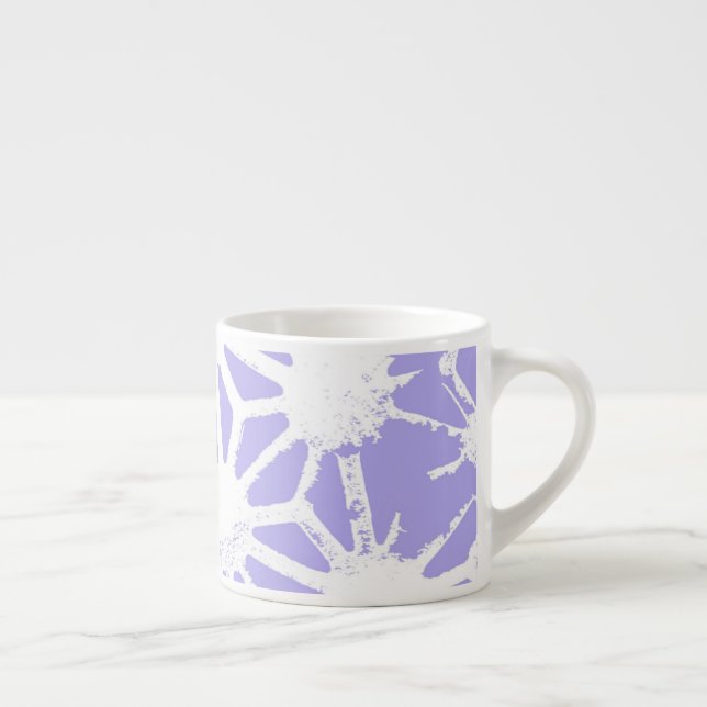Lavender geometric mönster espressomugg (Höger)