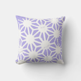 Lavender geometric mönster kudde