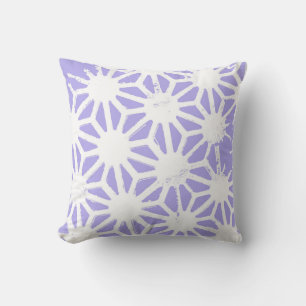 Lavender geometric mönster kudde