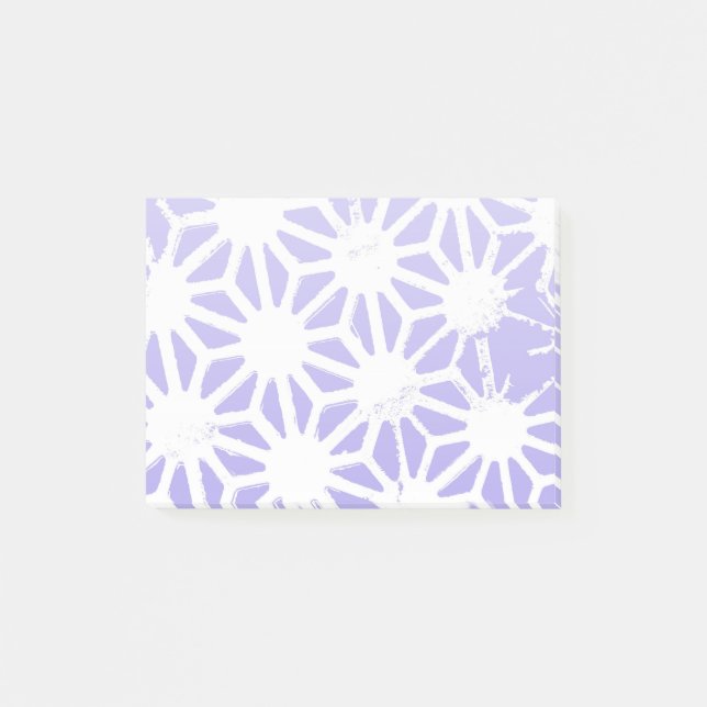 Lavender geometric mönster post-it block (Framsida)