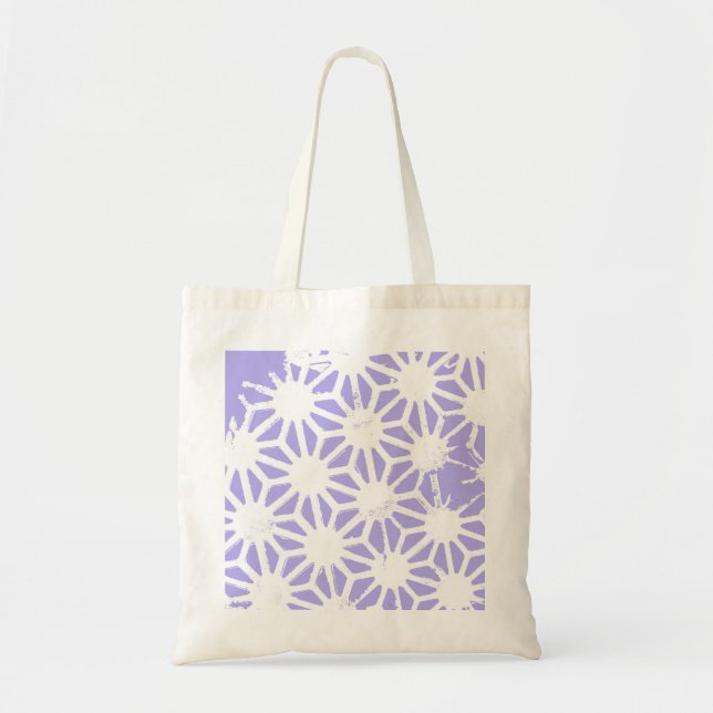 Lavender geometric mönster tygkasse (Framsidan)