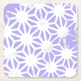 Lavender geometric mönster underlägg papper kvadrat