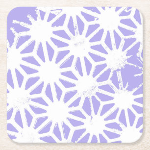 Lavender geometric mönster underlägg papper kvadrat