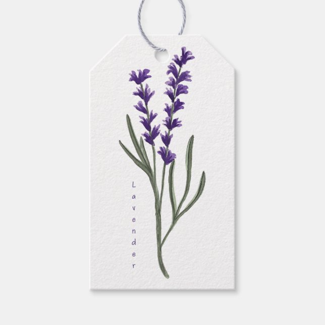 Lavender Gift Märkre Presentetikett (Framsidan)