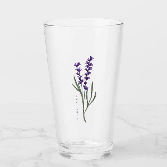 Lavender Glass Tumbler Glaskopp (Framsida)