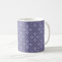 Lavender Gothic Revival Quatrefoil Coffee Mugg