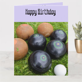 Lavender Gräsmatta Bowls, Big Birthday Card Kort