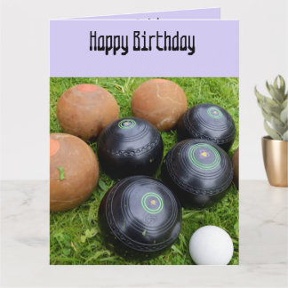 Lavender Gräsmatta Bowls, Big Birthday Card Kort