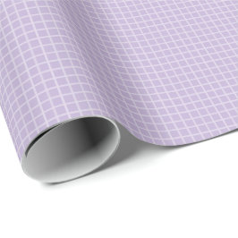 Lavender Grid Pattern for Birthday, Minimalist Presentpapper